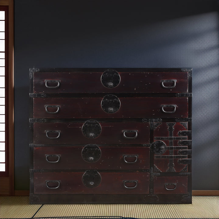 Antique Japanese Isho Dansu - Kiri & Sugi - Taisho Period | Indigo Antiques