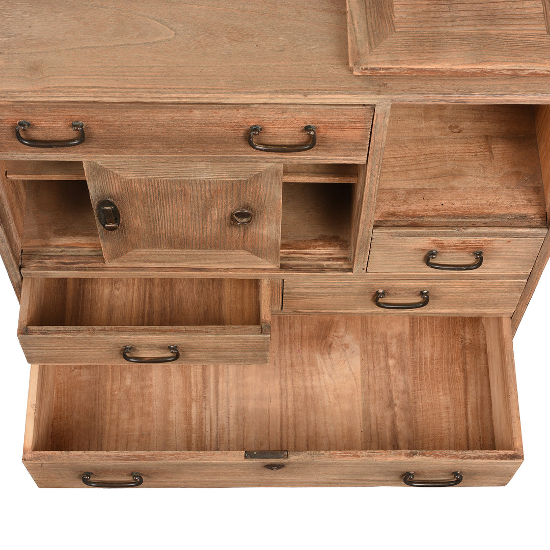 Drawers Detail From Antique Japanese Tea Chest Dansu | Indigo Antiques