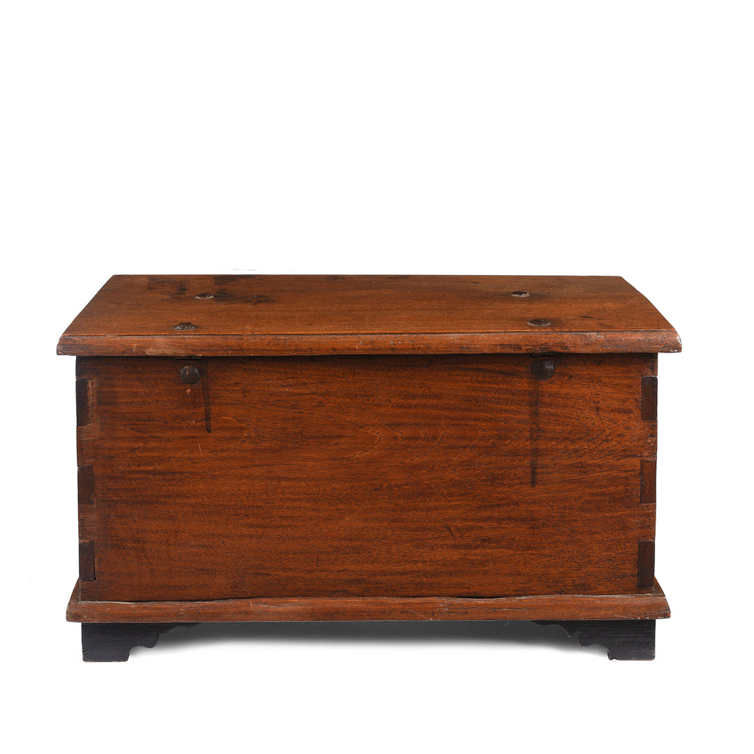 Back Of Antique Painted Indonesian Chest | Indigo Antiques