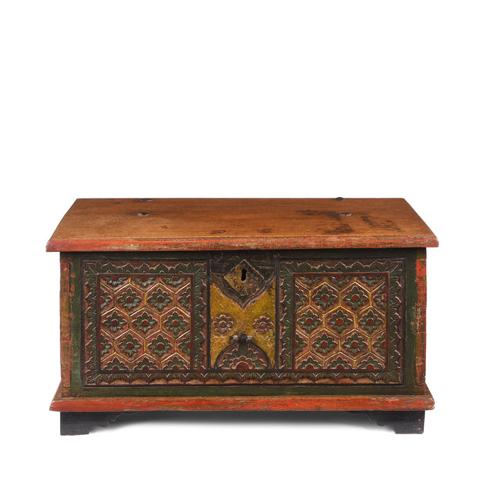 Antique Painted Indonesian Chest | Indigo Antiques