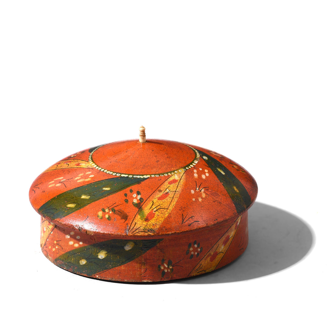 Vintage Lacquer Pot from Rajasthan - Ca 1930's | Indigo Antiques