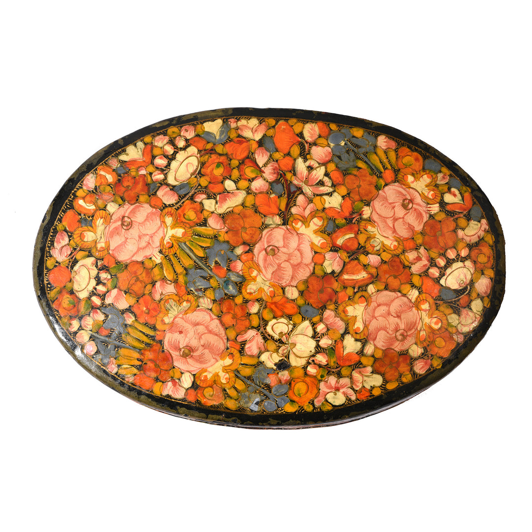 Top Down View Of Vintage Kashmiri Box - Ca 1960 | Indigo Antiques