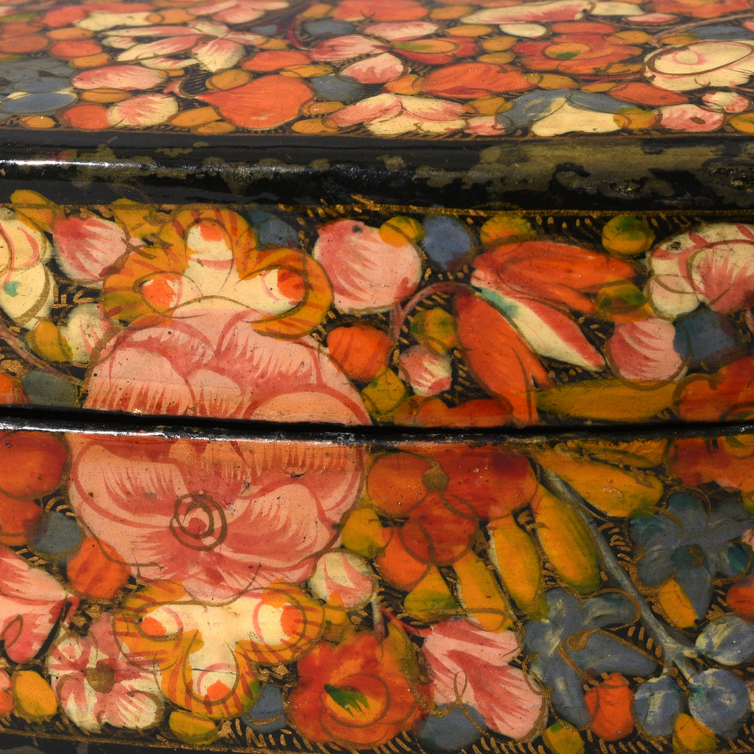 Detail From Vintage Kashmiri Box - Ca 1960 | Indigo Antiques