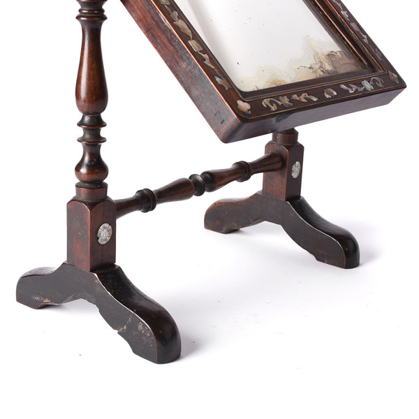 Chinese Mother of Pearl Inlaid Table Mirror - Ca 1890