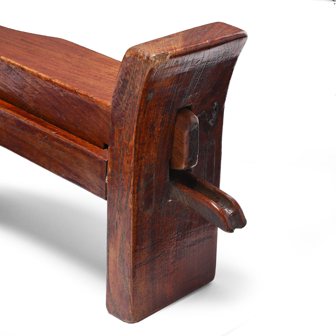 Detail From Antique Red Elm Juicer From Jiangsu - Ca 1910 | Indigo Antiques