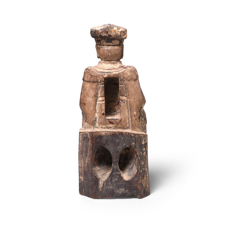 Back Of Antique Chinese Ancestor Figure | Indigo Antiques