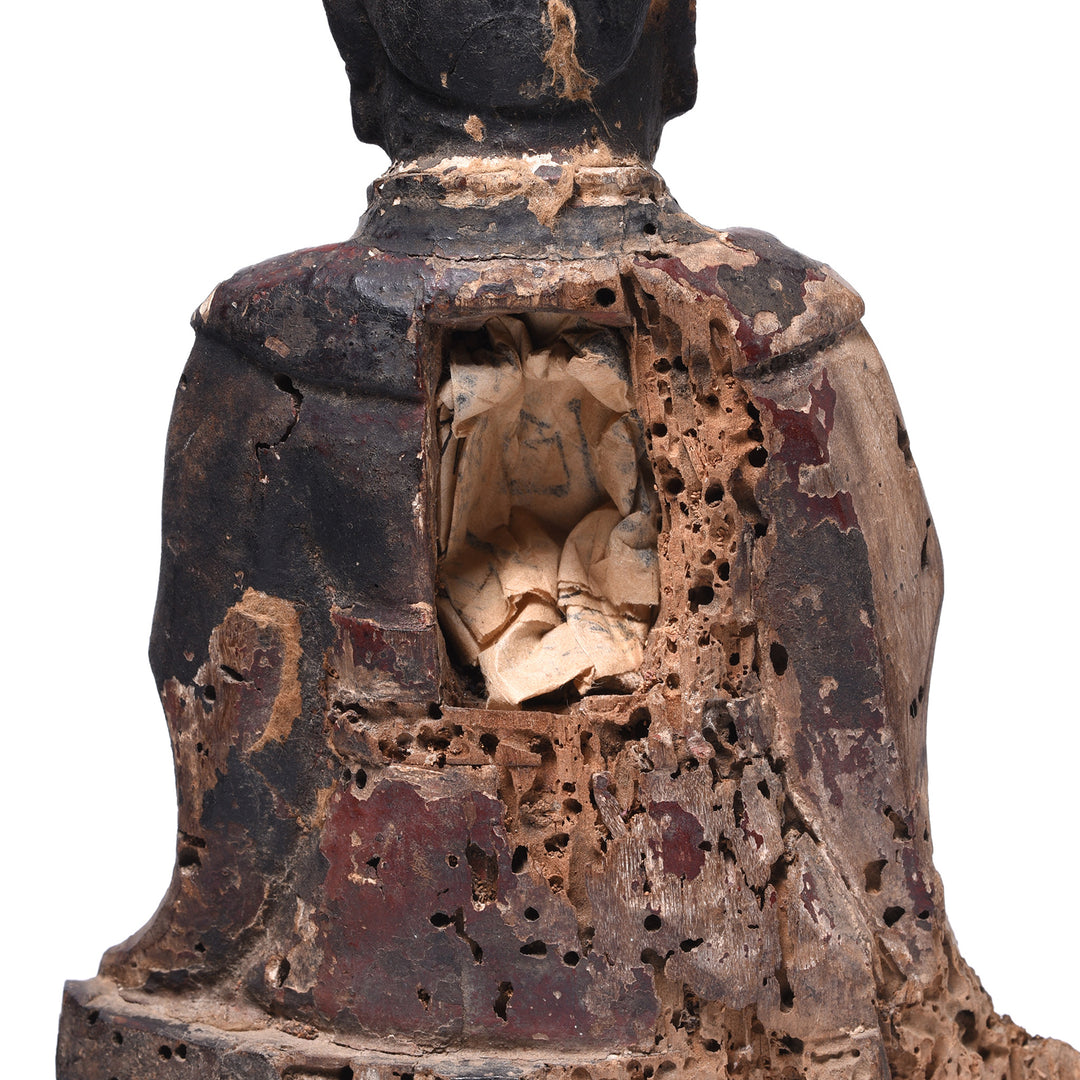 Prayer Compartment Detail From Antique Chinese Ancestor Figure | Indigo Antiques