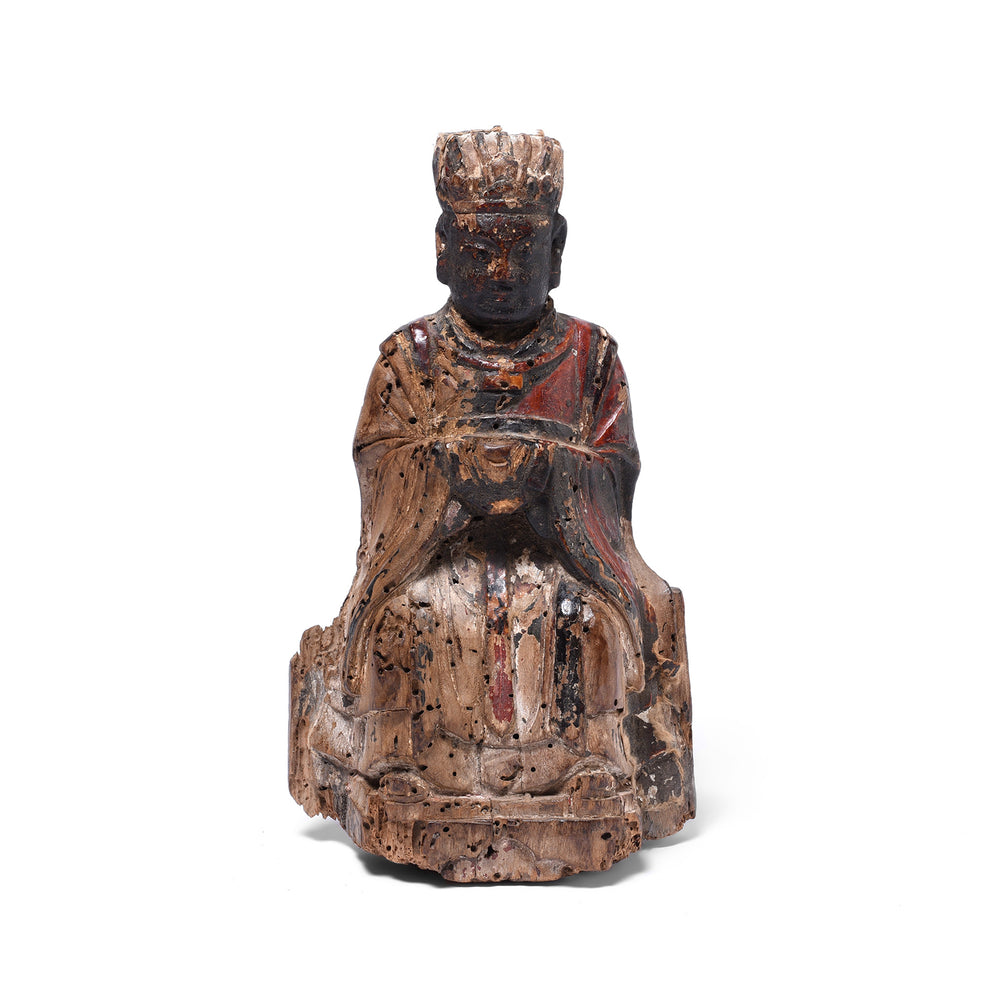 Frontal View Of Antique Chinese Ancestor Figure | Indigo Antiques