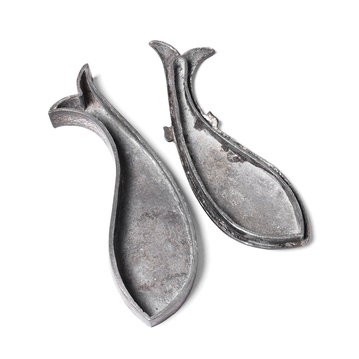 Interior Of Bidri Work Mughal Fish Box From Lucknow | Indigo Antiques