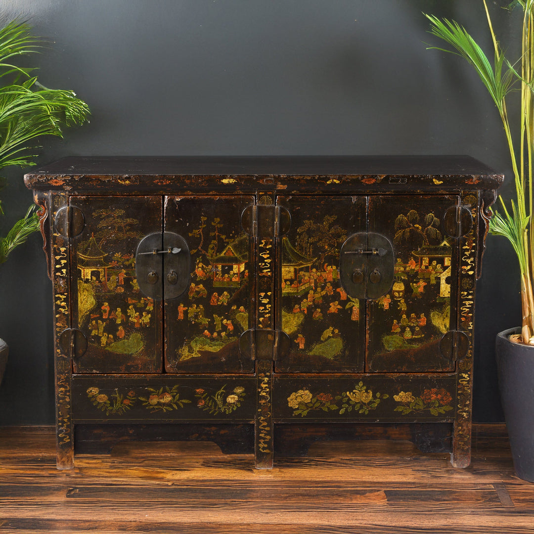 Antique Black Lacquer Sideboard From Shanxi | Indigo Antiques