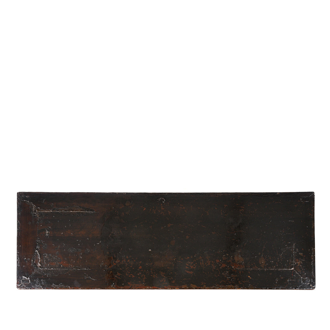 Top Down View of  Antique Black Lacquer Sideboard From Shanxi | Indigo Antiques