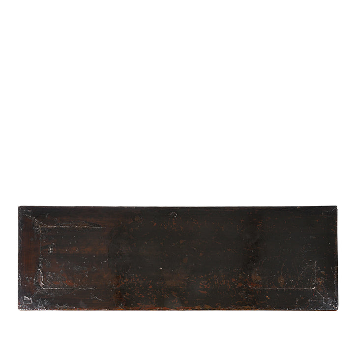 Top Down View of  Antique Black Lacquer Sideboard From Shanxi | Indigo Antiques
