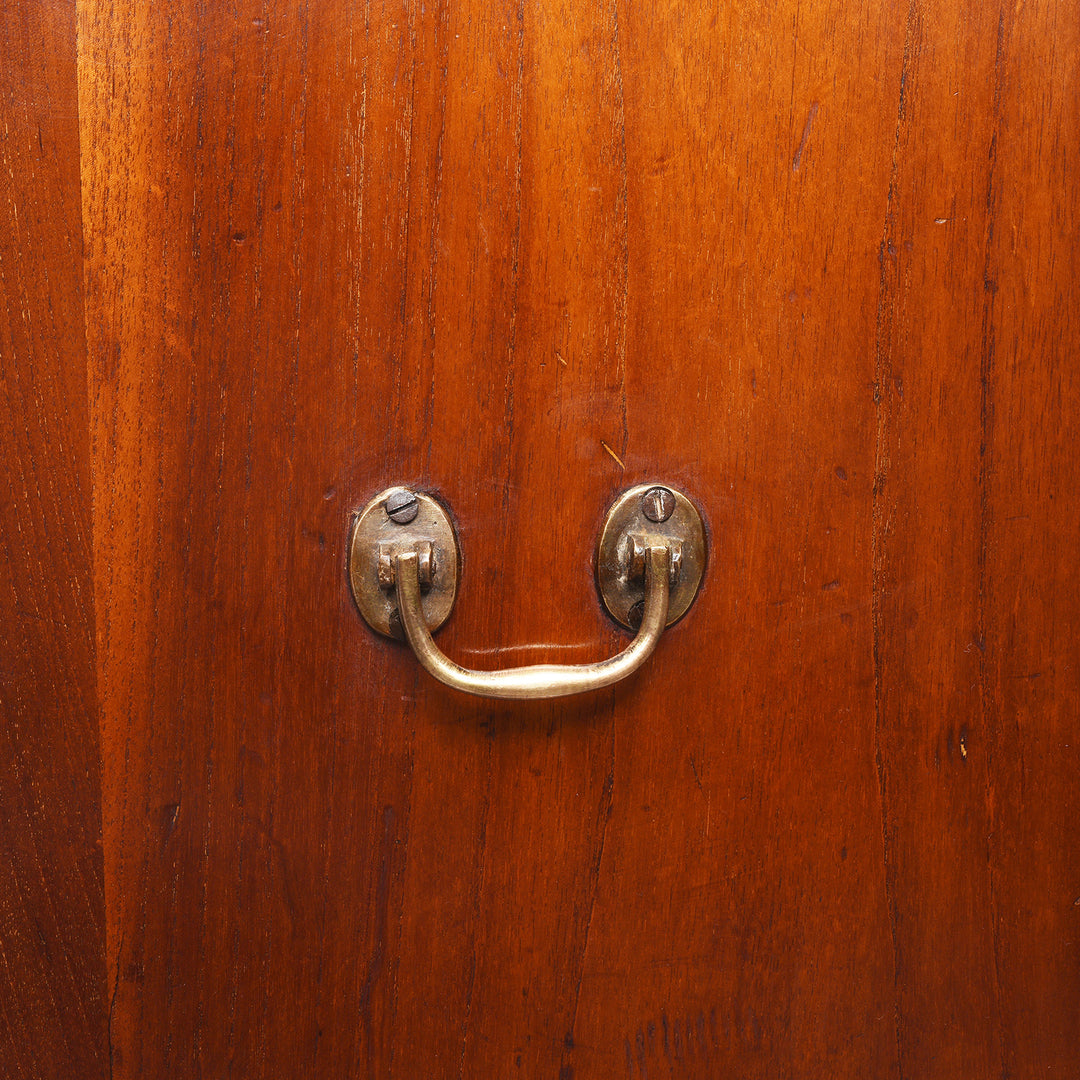 Handle Detail From Antique Anglo Indian Mahogany Military Campaign Chest Of Drawers - 19th Century | Indigo Antiques
