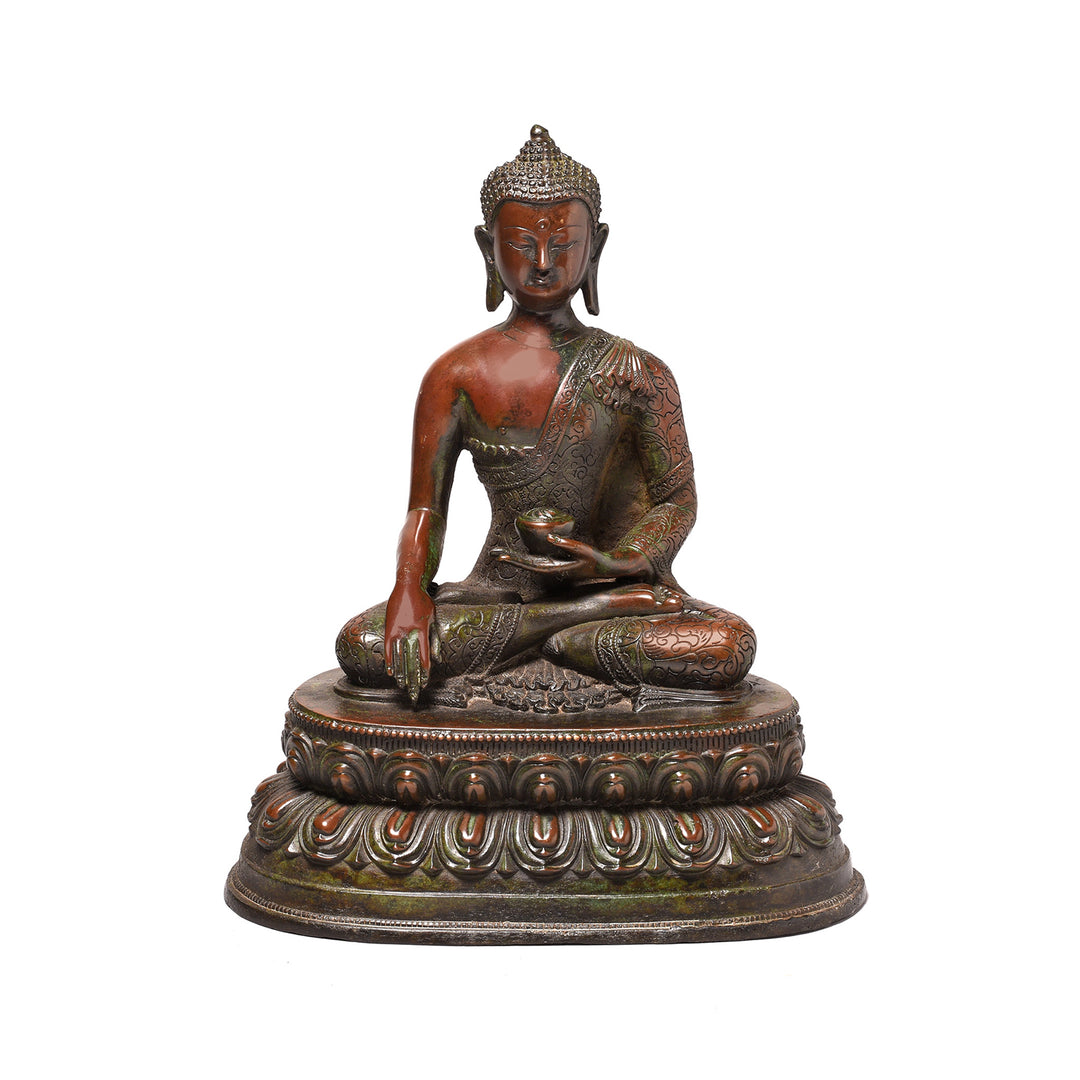 Bronze Buddha From Nepal - Ca 1980 | Indigo Antiques