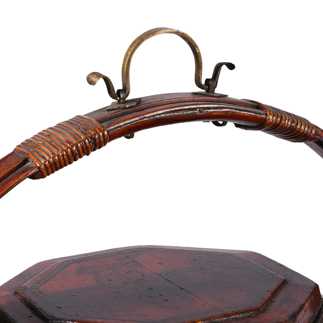 Handle Detail From Antique Chinese Wedding Basket from South China | Indigo Antiques