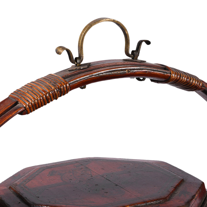 Handle Detail From Antique Chinese Wedding Basket from South China | Indigo Antiques