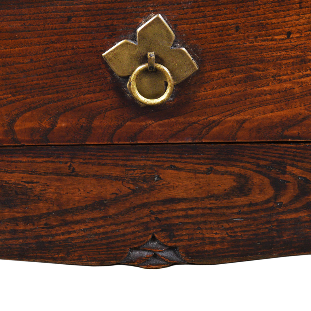 Detail From Antique Elm Wardrobe Cabinet From Gansu - 19th Century | Indigo Antiques