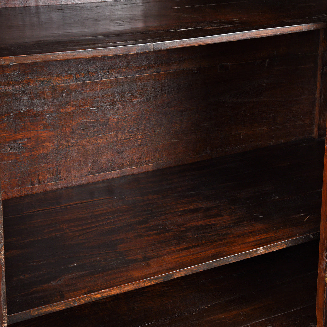 Interior Of Antique Elm Wardrobe Cabinet From Gansu - 19th Century | Indigo Antiques