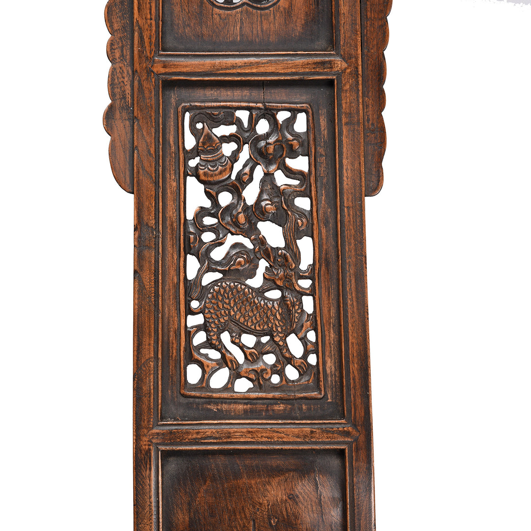 Detail From An Excellent 20thC Copy of a Folding Horseshoe Chair (Jiaoyi) | Indigo Antiques