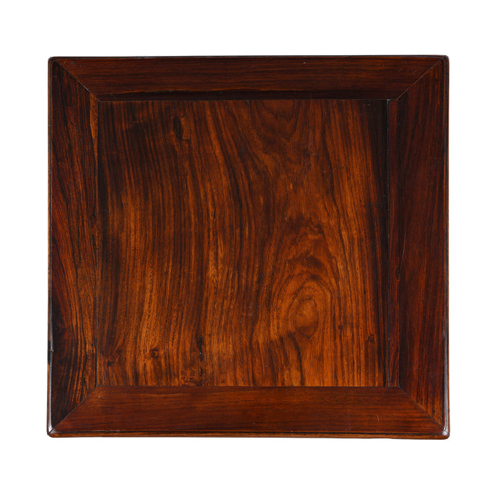 Top Down View Of Antique Chinese Rosewood Side Table