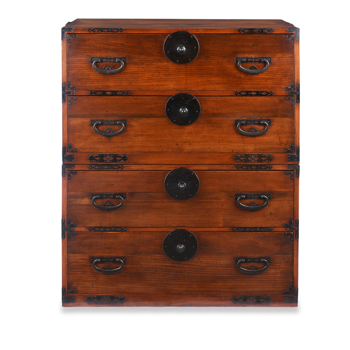 Antique Japanese Kasane Isho Dansu Chest of Drawers - Taisho Era | Indigo Antiques