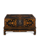 Black Lacquer Chinese Chest on Stand - Ca 1910