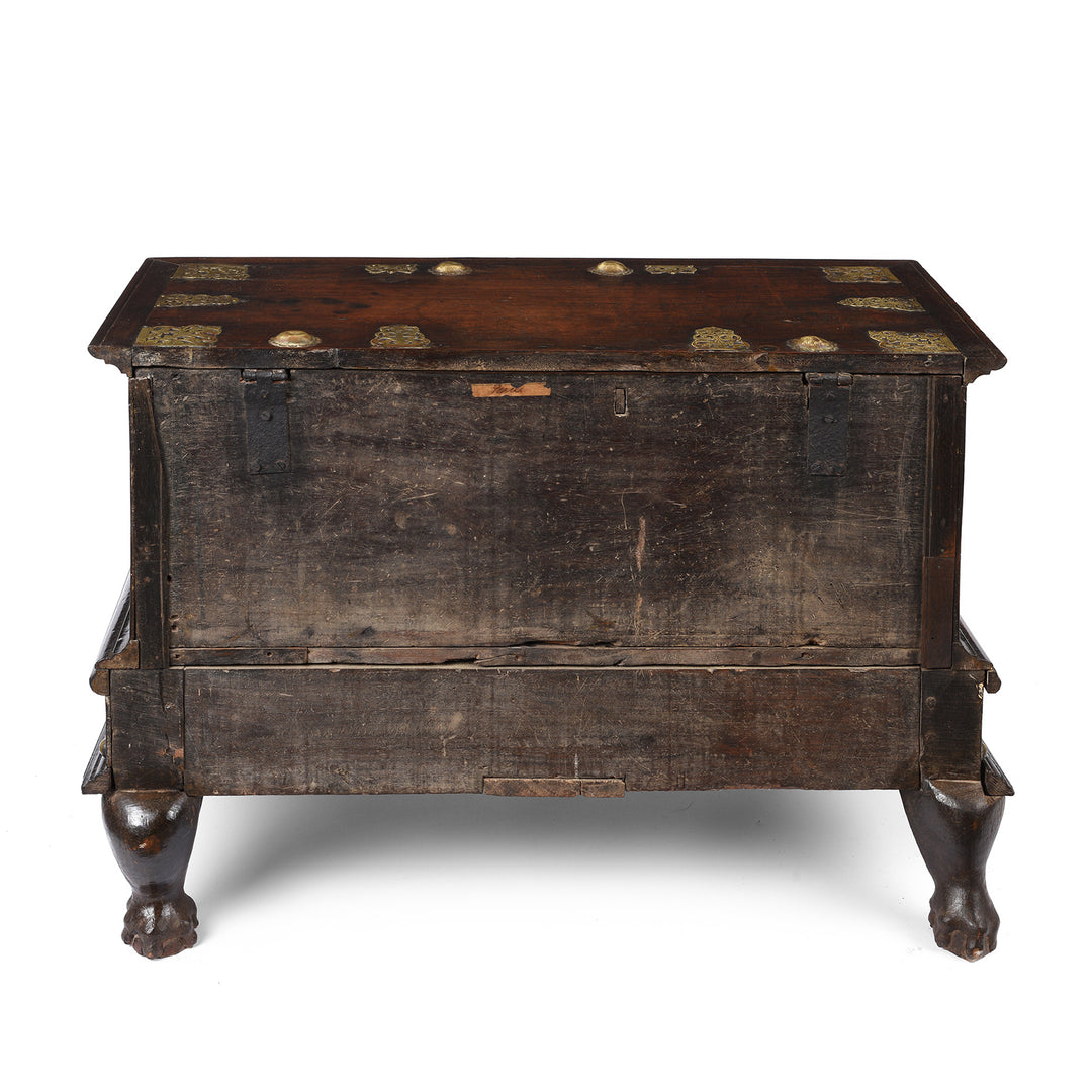Back Of Antique Dutch Colonial Chest from Ceylon | Indigo Antiques
