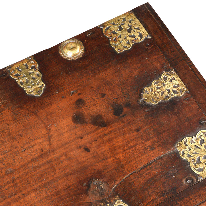 Surface Detail From Antique Dutch Colonial Chest from Ceylon | Indigo Antiques