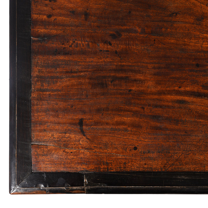 Top Down Detail From Antique Indo-Dutch Jackfruit Chest on Stand From Ceylon -18th Century | Indigo Antiques