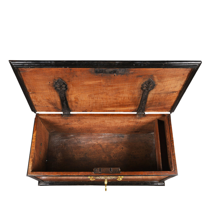 Interior View Of Antique Indo-Dutch Jackfruit Chest on Stand From Ceylon -18th Century | Indigo Antiques