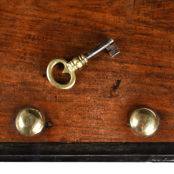 Key Detail From Antique Indo-Dutch Jackfruit Chest on Stand From Ceylon -18th Century | Indigo Antiques