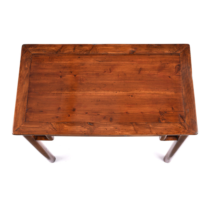 Top Down Detail From Antique Cypress & Cedarwood Chinese Wine Table - Ca 1920's | Indigo Antiques