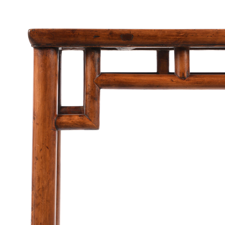 Detail of an Antique Chinese Cypress & Cedarwood Wine Table - Ca 1920's | Indigo Antiques