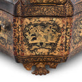 Chinese Export Black Lacquer Jewellery Box - Early 19th Century