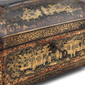 Chinese Export Black Lacquer Jewellery Box - Early 19th Century