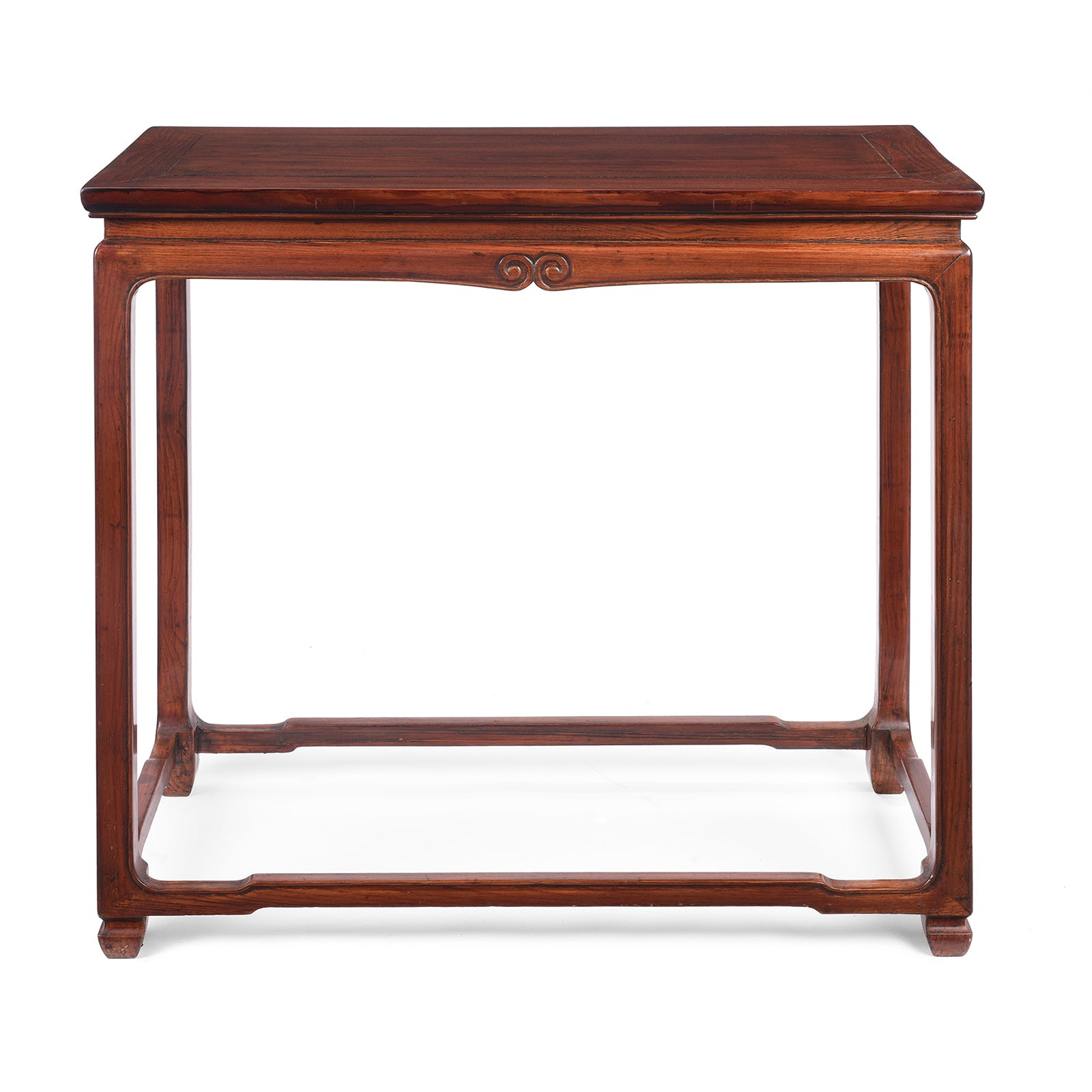 Reproduction Red Elm Half Table | indigo Antiques