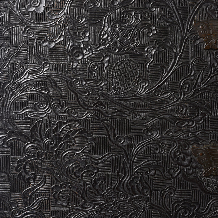 Japanese Black Lacquer Kodansu Jewellery Cabinet - Meiji Period