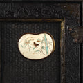 Japanese Black Lacquer Kodansu Jewellery Cabinet - Meiji Period