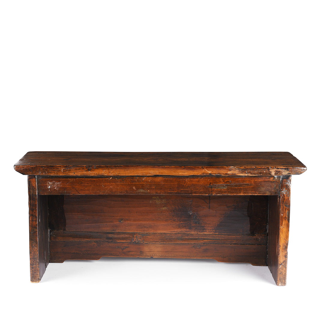 Back Of Antique Painted Dragon Choksar Prayer Table from Tibet | Indigo Antiques