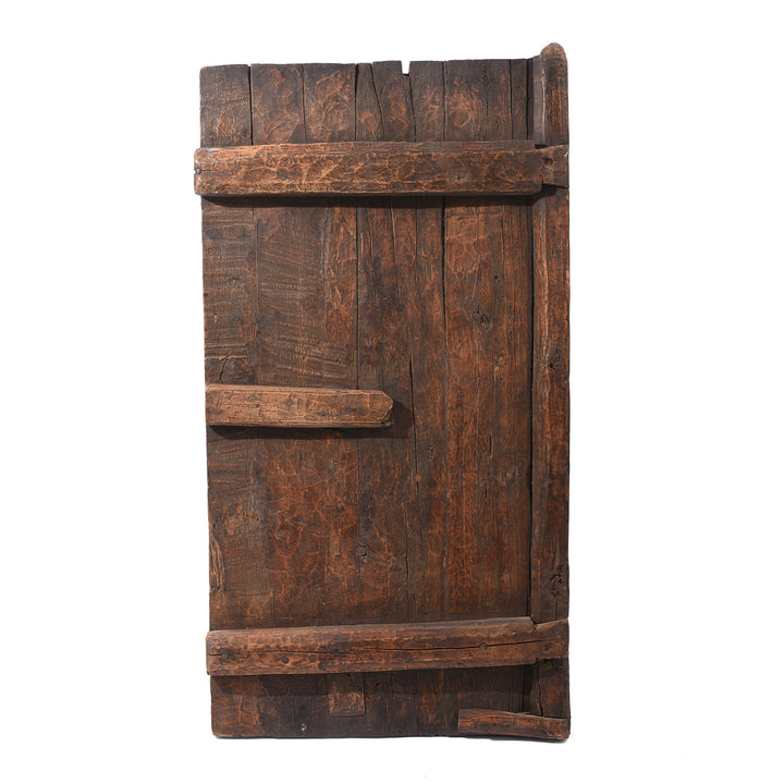 Back Of Antique Original Painted Tibetan Door | Indigo Antiques