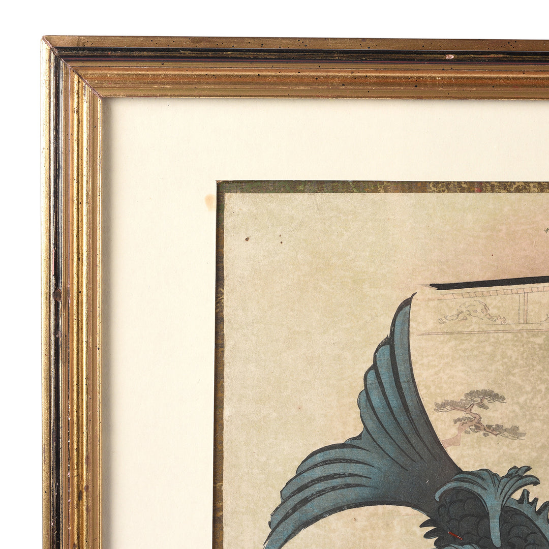 Frame detail from Japanese woodblock print | Indigo Antiques