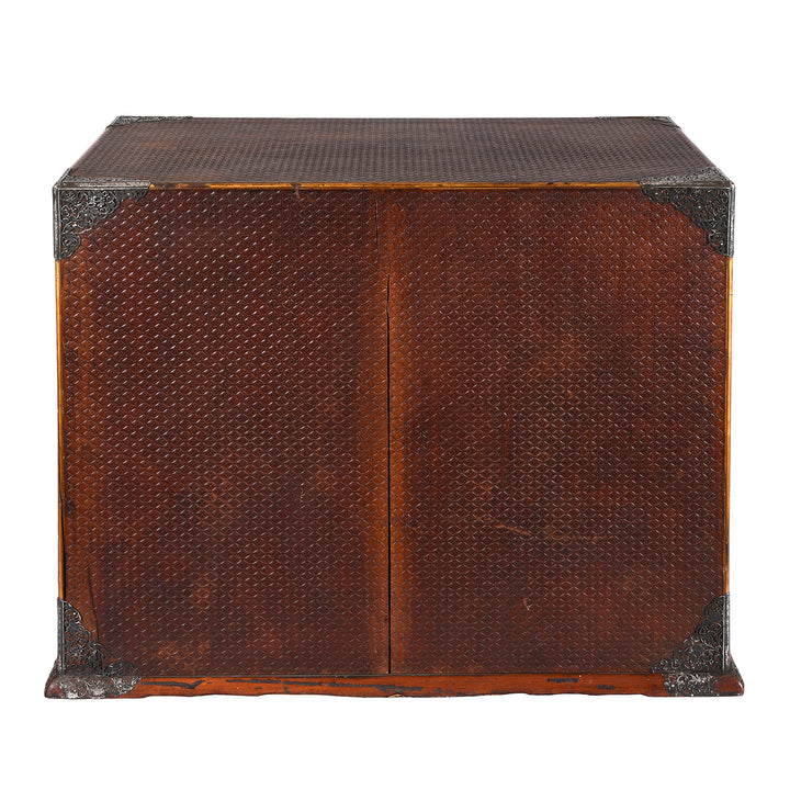 Back Of Gilt Black Lacquer Kodansu From Japan - Meiji Period | Indigo Antiques