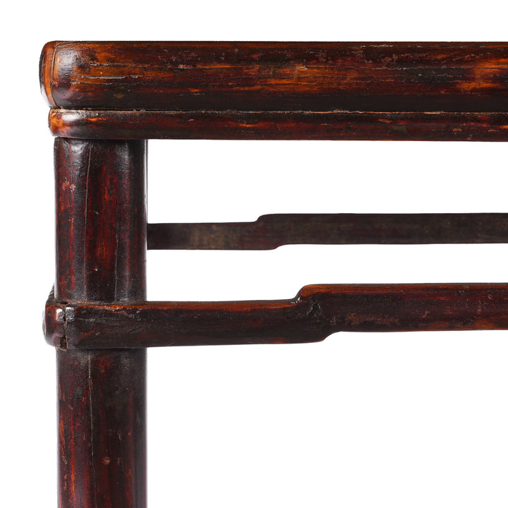Corner Detail From Antique Elm Side Table From Shanxi | Indigo Antiques