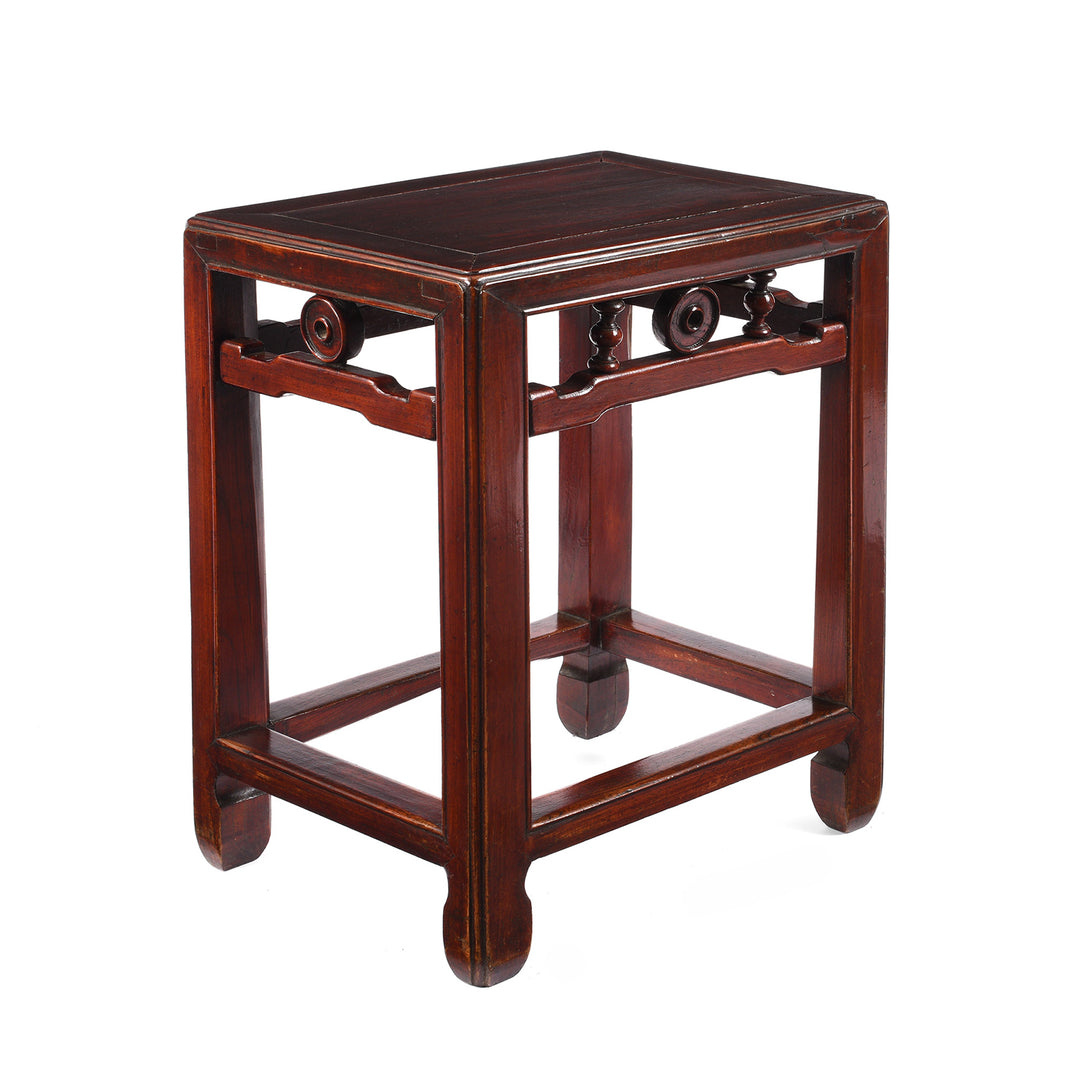 Angled View Of Antique Chinese Side Table From Jiangsu | Indigo Antiques