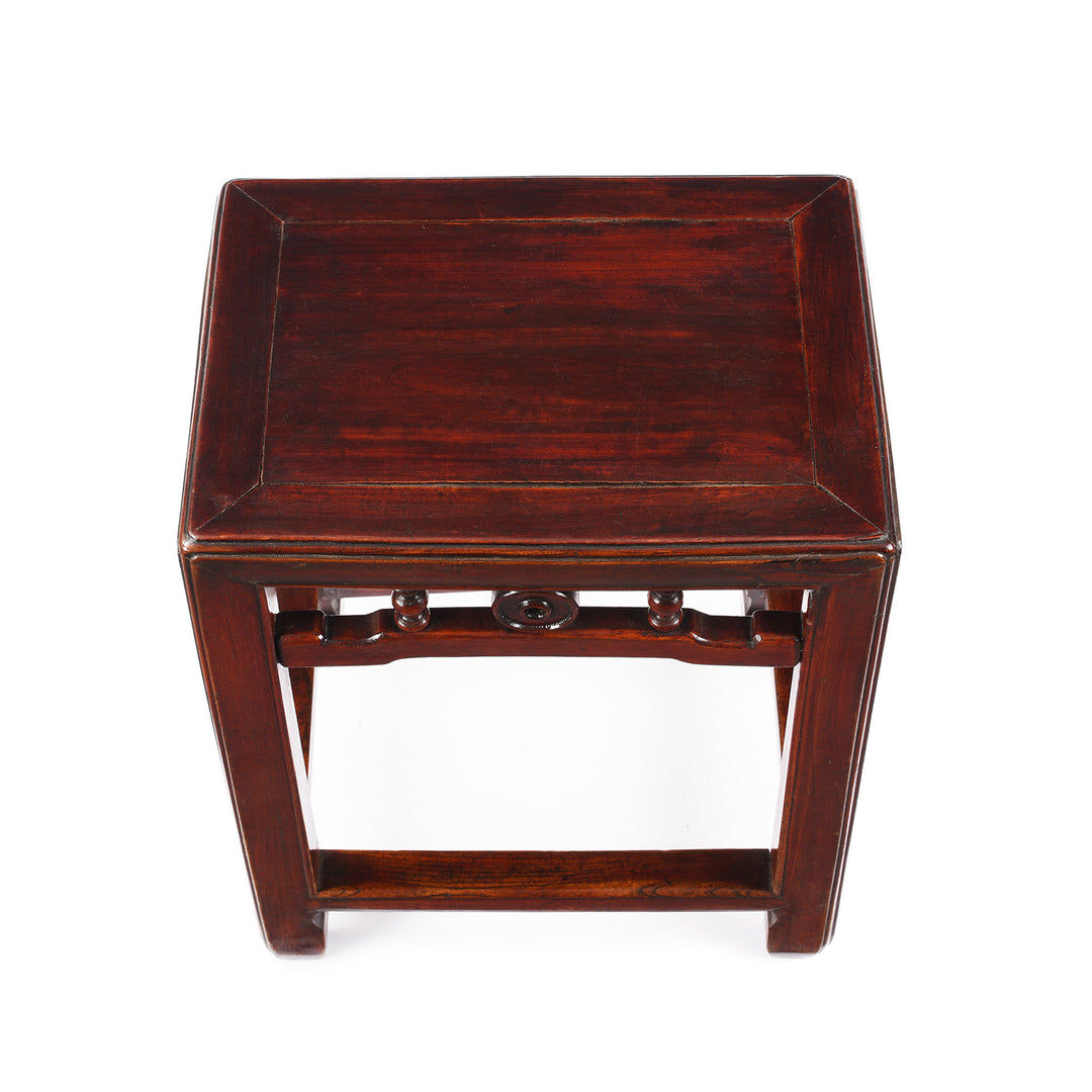 Top Down View Of Antique Chinese Side Table From Jiangsu | Indigo Antiques
