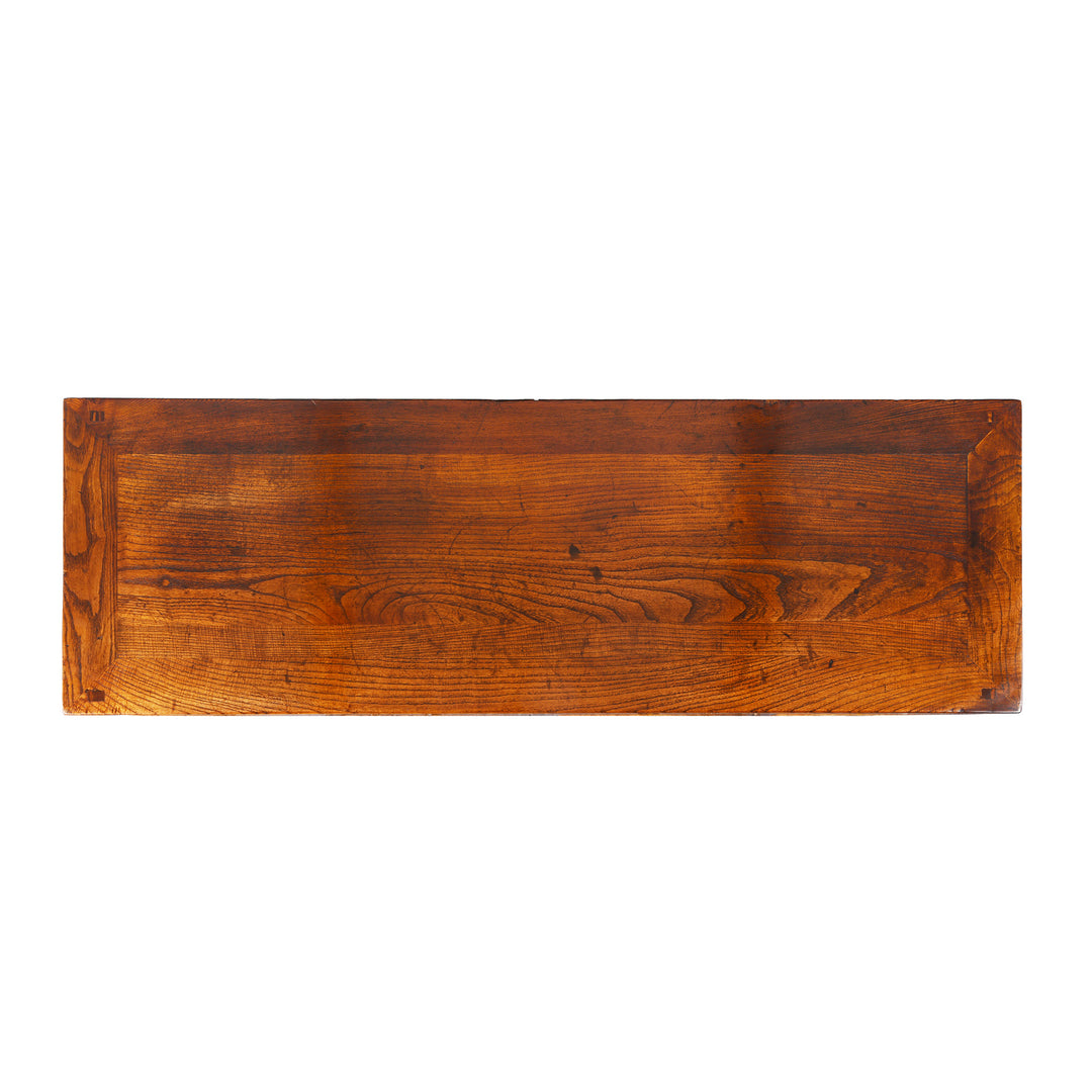 Top Down View Of Antique Elm Shandong Sideboard | Indigo Antiques