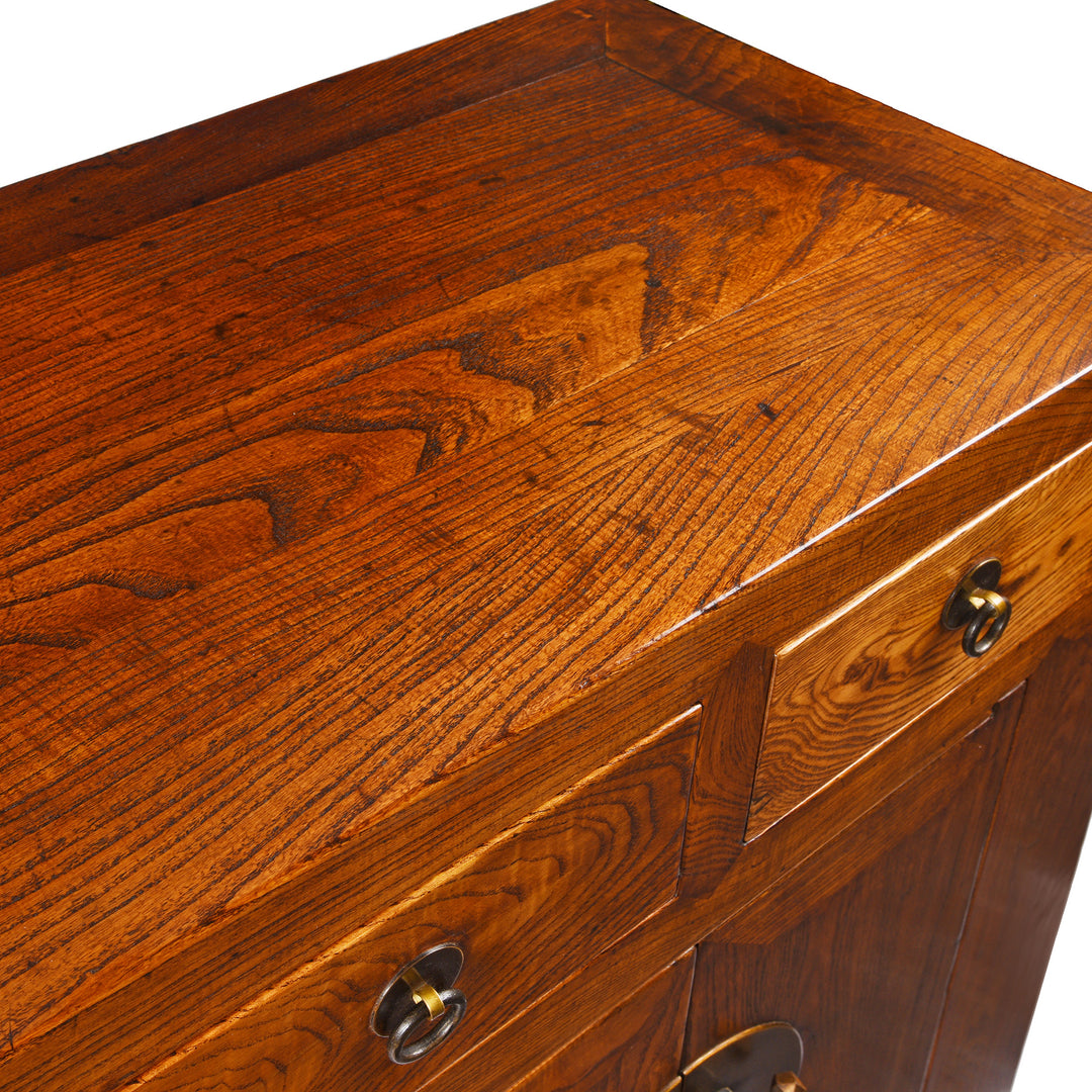 Detail From Antique Elm Shandong Sideboard | Indigo Antiques