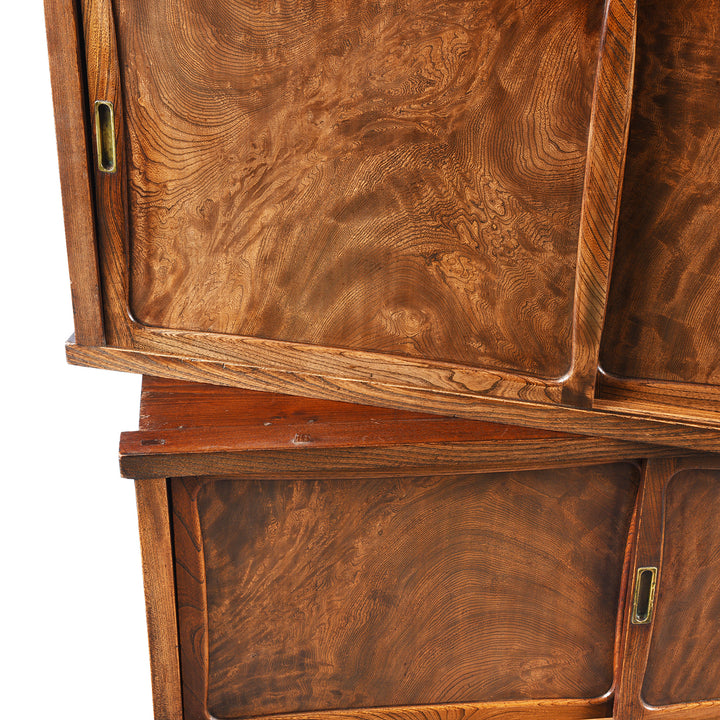 Detail From Antique Japanese Burr Zelkova Choba Dansu Chest | Indigo Antiques