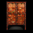 Painted Tibetan Mahakala Torgam Cabinet - 18thC