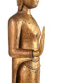 Gilt Teak Sukothai Style Standing Thai Buddha - Early 19th Century
